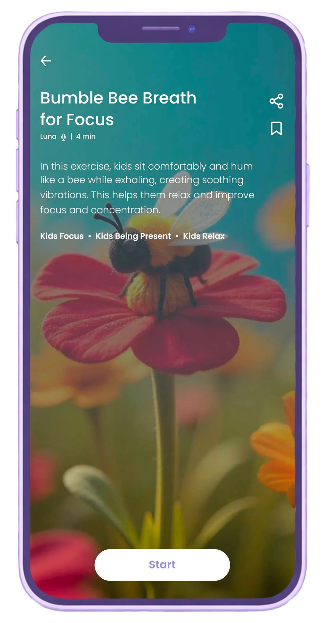 Begin Kids interface