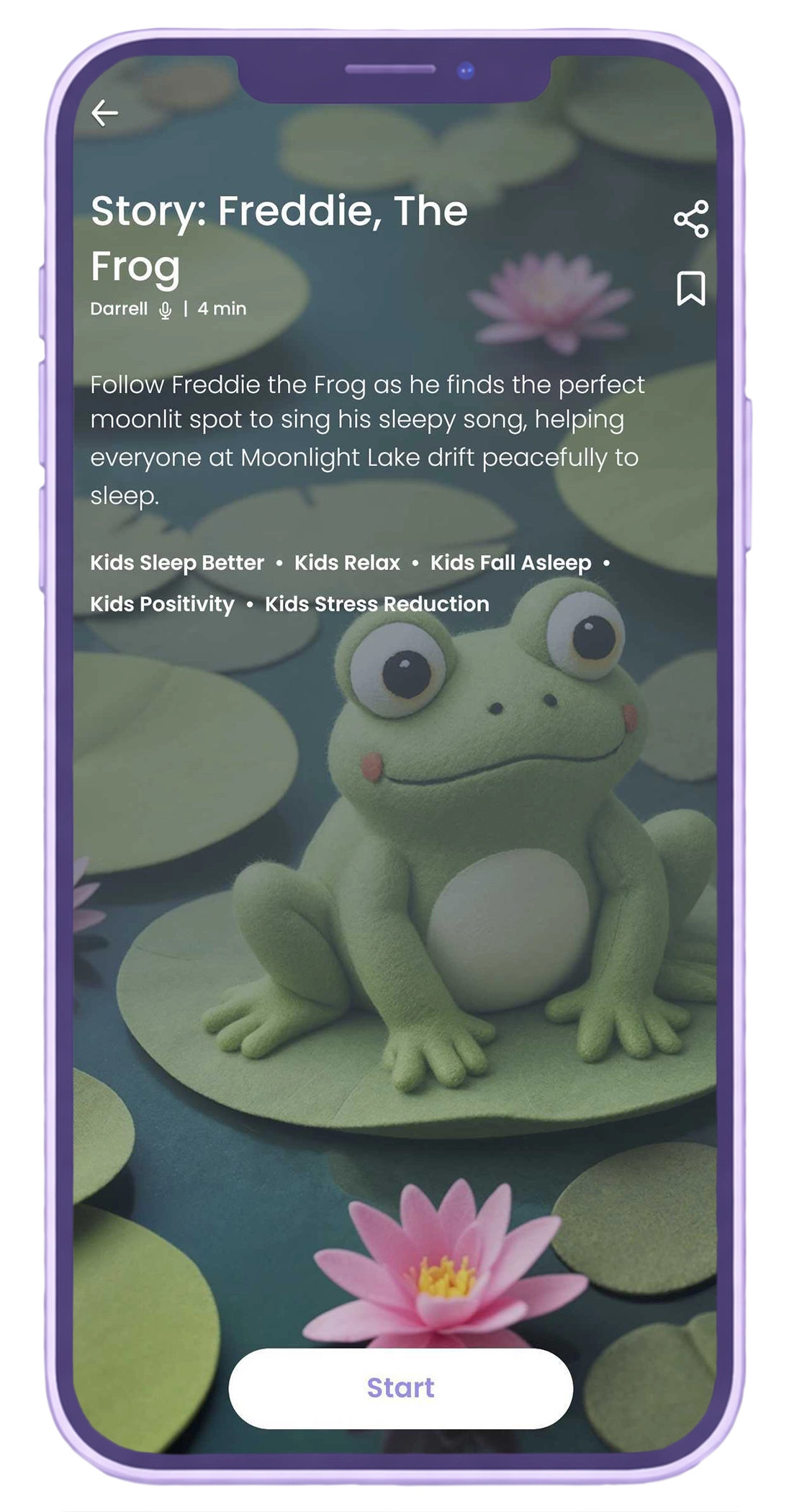 Begin kids Freddie the Frog bedtime story
