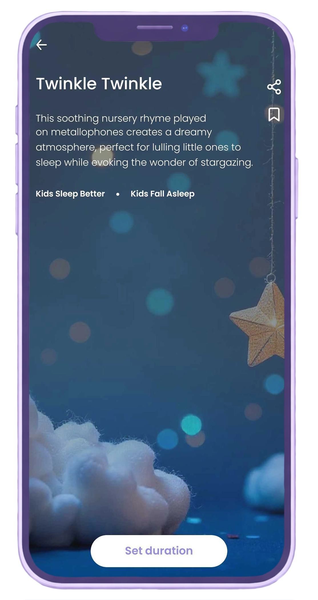 Begin kids Twinkle Twinkle sleep music