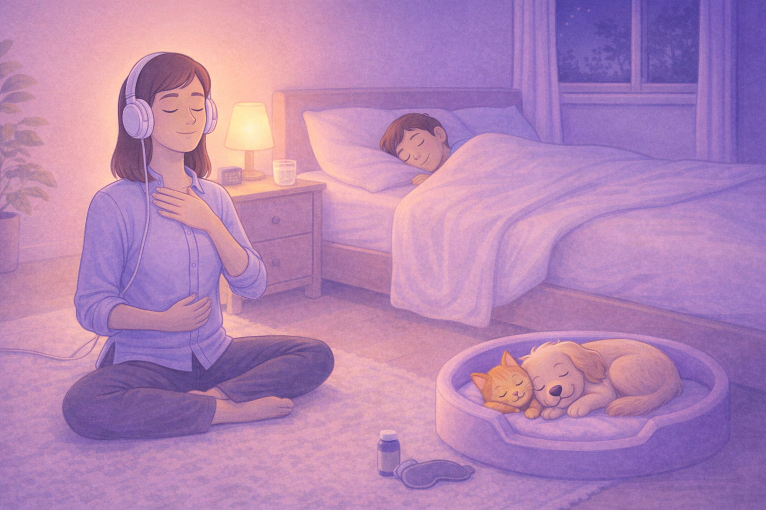 Sleep anxiety: Breathwork, bedtime mindfulness, and practical sleep hygiene